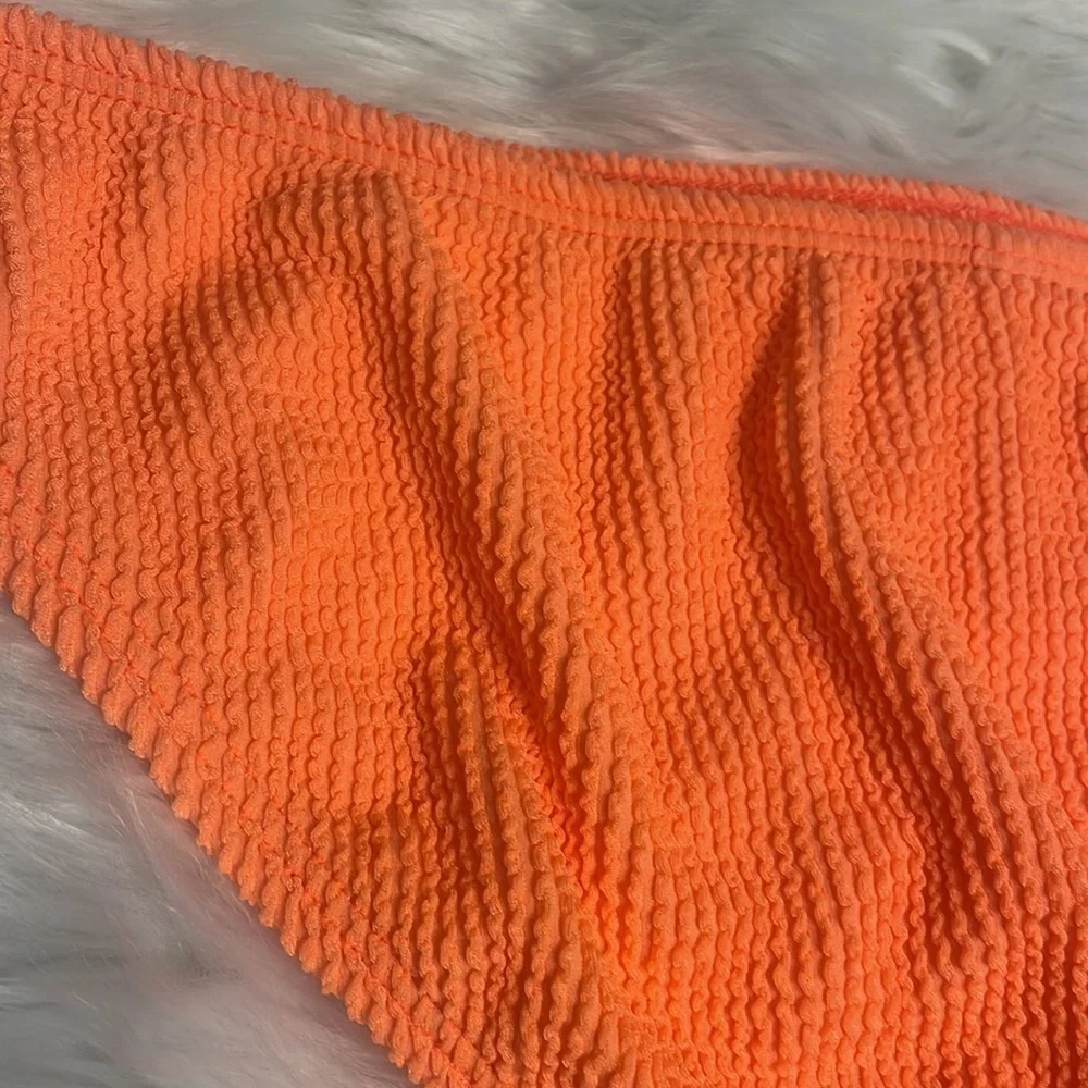 Good American bikini bottom Neon Orange swimwear New Sz 7/8
